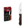 Cuchillos de asado jumbo polywood castaño 12,2 cm, 4 uds
