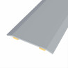 Junta de acero para mismo nivel, 40 x 3,5 mm, adhesiva, flooring, inox, 166 cm