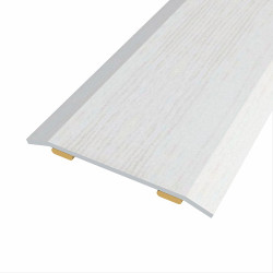 Junta de acero para mismo nivel, 40 x 3,5 mm, adhesiva, flooring, roble gris claro, 166 cm