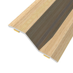 Junta de acero para desnivel 8-14 mm, adhesiva, flooring, yellowstone, 166 x 3,6 cm