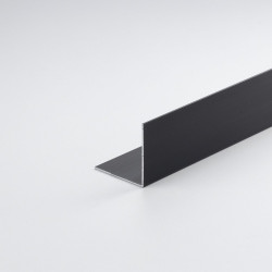 Perfil bricolaje ángulo aluminio negro mate 1000 x 30 x 30 mm