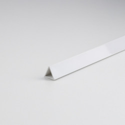 Perfil junquillo triangular pvc blanco 1000 x ø12 mm