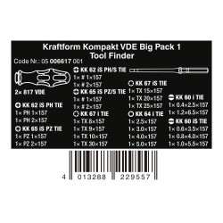 Destornilladores vde, kraftform kompakt big pack 1, juego 26 piezas