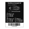Destornillador extensible porta-puntas, 6 puntas, kompakt 28