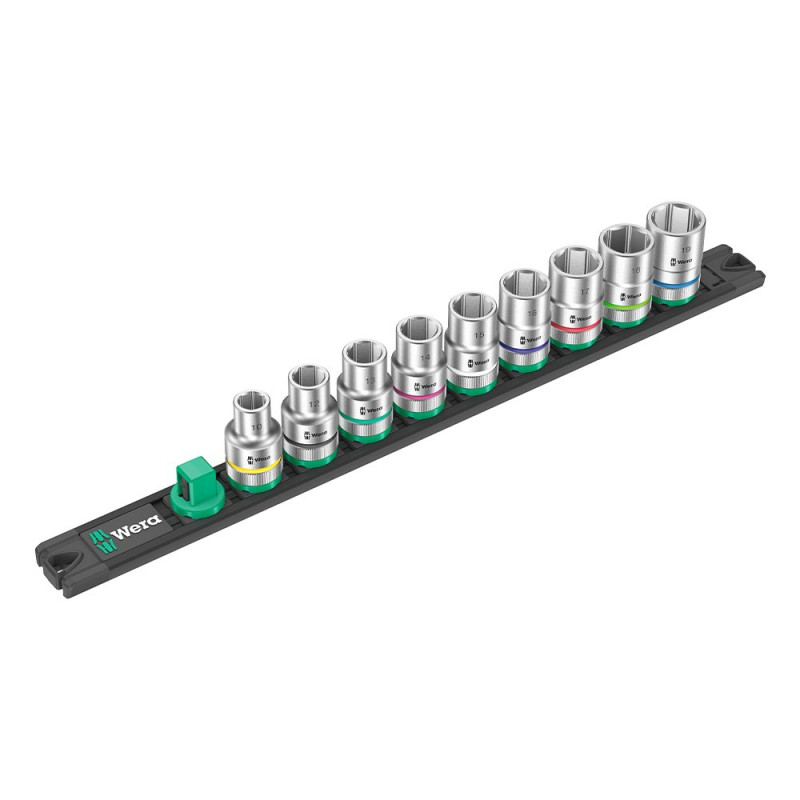 Vasos ½ pulg rail c4, juego 9 piezas