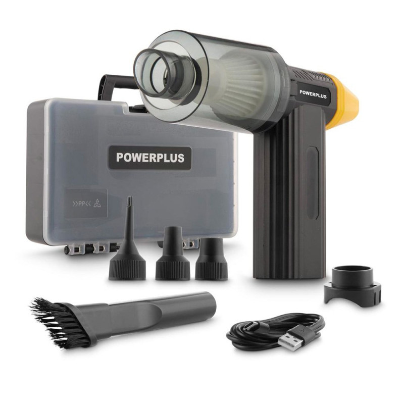 Mini aspirador / soplador 8 v con accesorios