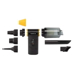 Mini soplador / aspirador 8 v con accesorios