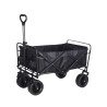 Carro plegable de transporte 200 l / 75 kg, color negro
