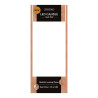 Vela de cera led, con parte superior curva, color crema ø7,5 x 17 cm