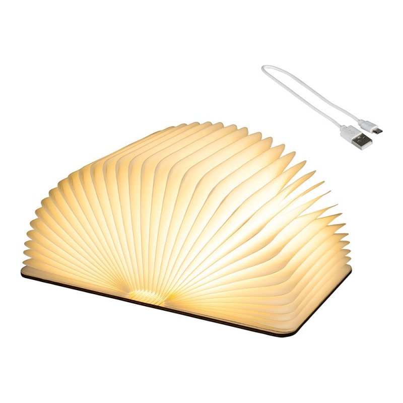 Libro decorativo con luz led fija