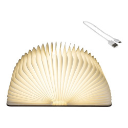 Libro decorativo con luz led fija