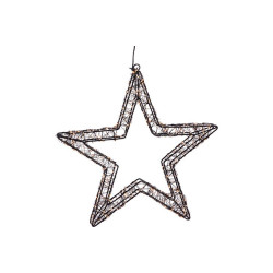 Estrella 800 leds negro 36 cm