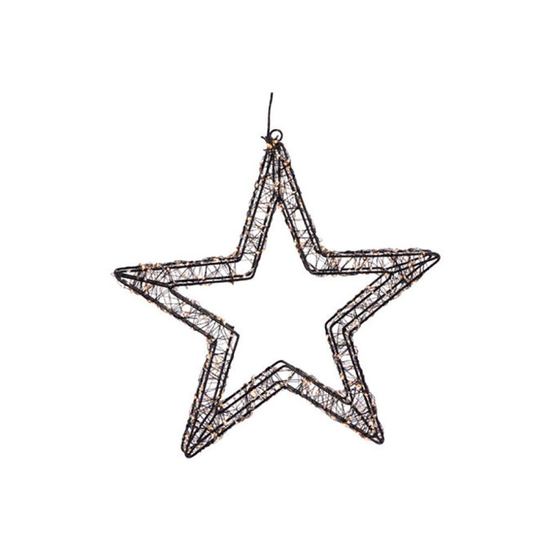 Estrella 800 leds negro 36 cm