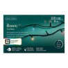 Guirnalda multifunción, uso exterior, basic, multicolor, cable negro, 120 leds, 9 m