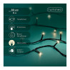 Guirnalda multifunción, uso exterior, basic, blanco cálido, cable negro, 80 leds, 6 m