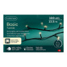 Guirnalda multifunción, uso exterior, basic, blanco cálido, cable negro, 180 leds, 13,5 m