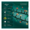 Guirnalda multifunción, uso exterior, led compact, multicolor clásico, cable negro, 500 leds, 11 m