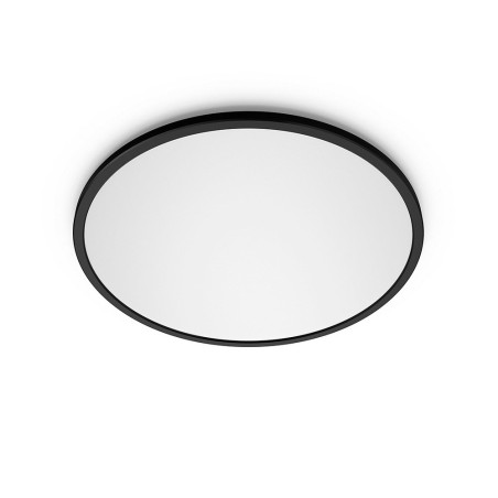 Plafón redondo negro valen, 16 w, 2000 im, 2200-6500 k, ø291 x 24 mm