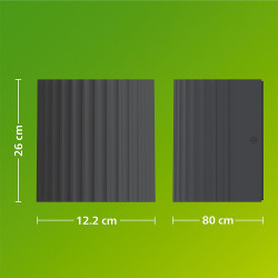 Aplique de exterior led zyre antracita 4,3 w, 800 lm