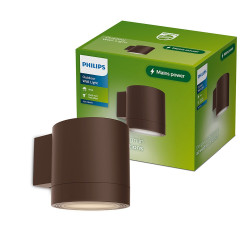 Aplique de exterior led fylx 5 w, marrón