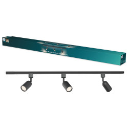 Sistema de riel easylink 3 proyectores, shea, 5 w, negro