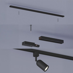 Sistema de riel easylink 3 proyectores, shea, 5 w, negro