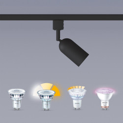 Sistema de riel easylink 3 proyectores, shea, 5 w, negro