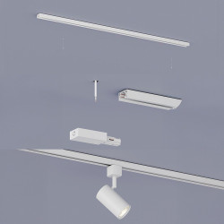 Conector recto easylink, blanco