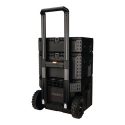 Caja de herramientas con ruedas compuesta por 3 piezas stacktech, 56 x 50 x 83 cm