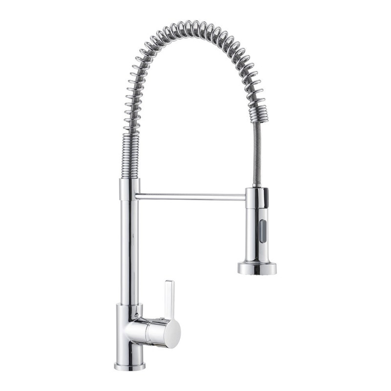 Grifo monomando de cocina, caño alto, serie pantón