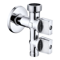 Válvula lavadora-lavabo vertical ½ x ¾ x 3/8 pulg