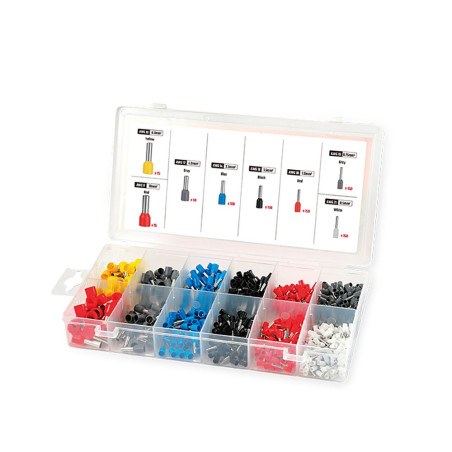 Caja punteras para cables, juego 800 piezas