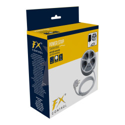 Base de enchufe múltiple 4 tomas redonda + usb, 1,4m cable