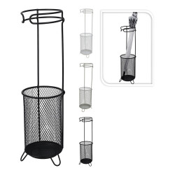 Paragüero de metal negro, ø18 x 50 cm