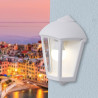 Farol de pared fabio, transparente, e27, blanco, 215 x 120 x 290 mm