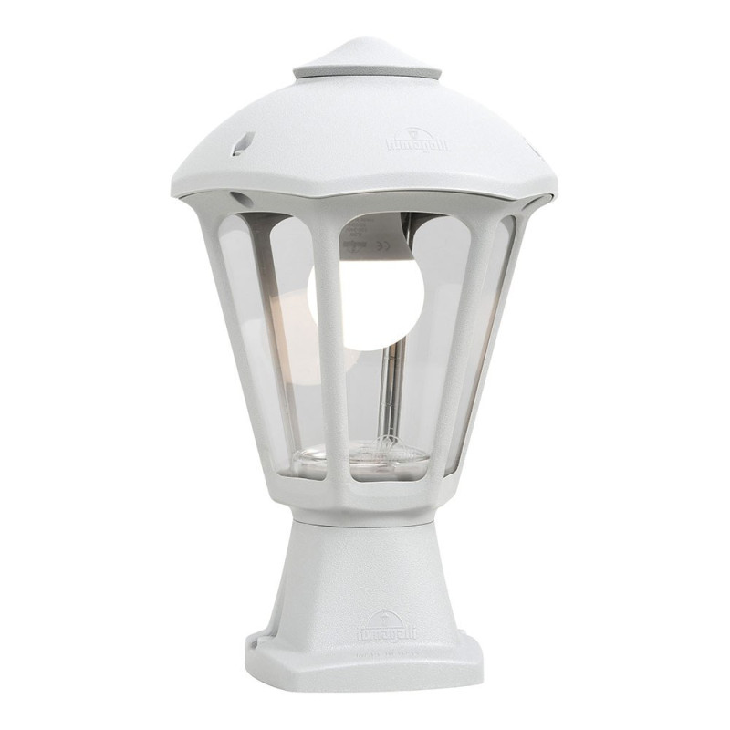 Farol sobremuro disma/giampy, transparente, e27, blanco, ø210 x 330 mm