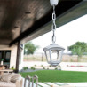 Farol techo con cadena sicar/roby, transparente, e27, blanco, 195 x 195 x 700 mm