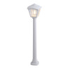 Farol baliza con poste giaffa/roby, transparente, e27, blanco, 195 x 195 x 945 mm
