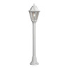 Farol baliza con poste mizar/anna, transparente, e27, blanco, ø220 x 1100 mm