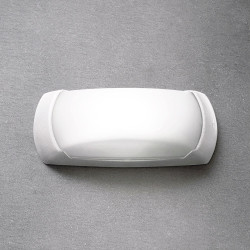 Aplique ovalado francy-op, translúcido, e27, blanco, 300 x 85 x 130 mm