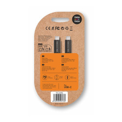 Cable usb-c a usb-c 20-60 w 3 a, negro, 1m