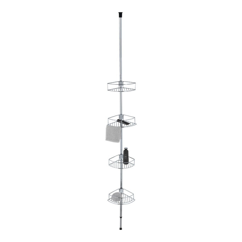 Rinconera telescópica de acero inoxidable, dolcedo, 31 x 23 x 65 - 275 cm