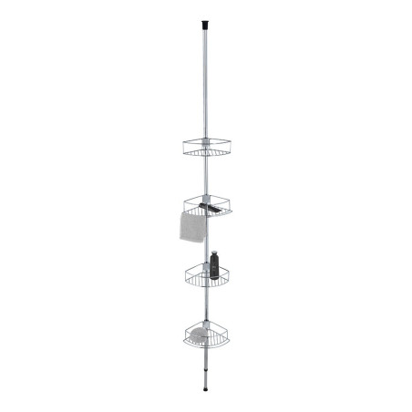 Rinconera telescópica de acero inoxidable, dolcedo, 31 x 23 x 65 - 275 cm