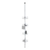 Rinconera telescópica de acero inoxidable, dolcedo, 31 x 23 x 65 - 275 cm