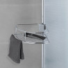 Rinconera telescópica de acero inoxidable, dolcedo, 31 x 23 x 65 - 275 cm
