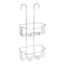 Cesto para la ducha doble piso, milo, 25 x 14 x 55 cm