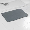 Alfombra de baño antideslizante de diatomita, gris, 60 x 39 cm