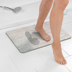 Alfombra de baño antideslizante de diatomita, granito, 60 x 39 cm