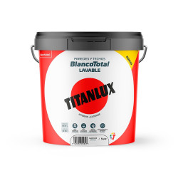 Pintura plástica acrílica estirenada, interior/exterior, blanco total,4 l