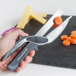 Cuchillo - tijera con mini tabla de cortar integrada